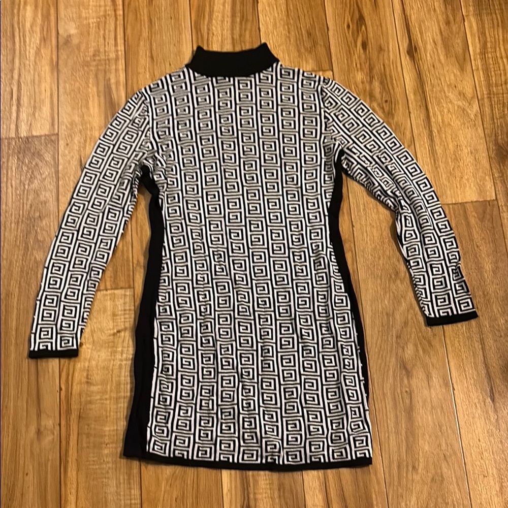 Madden Girl Black and Gray Cowl Neck Sweater